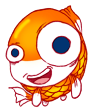 Gold fish FAT sticker #199212