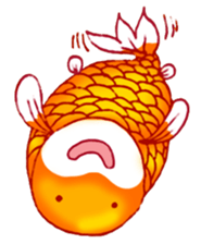 Gold fish FAT sticker #199213