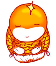 Gold fish FAT sticker #199215
