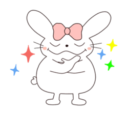 Ribbon of the rabbit sticker #199540