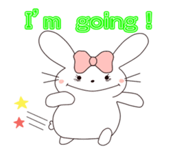 Ribbon of the rabbit sticker #199542