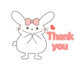 Ribbon of the rabbit sticker #199543