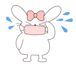 Ribbon of the rabbit sticker #199545