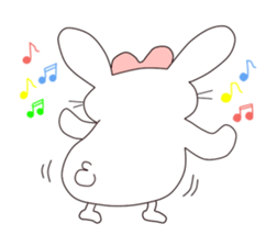 Ribbon of the rabbit sticker #199549