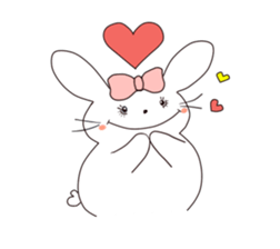 Ribbon of the rabbit sticker #199552