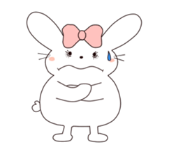 Ribbon of the rabbit sticker #199555