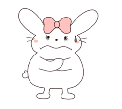 Ribbon of the rabbit sticker #199555