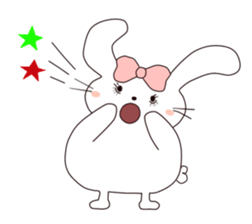 Ribbon of the rabbit sticker #199557