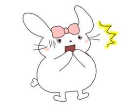 Ribbon of the rabbit sticker #199559