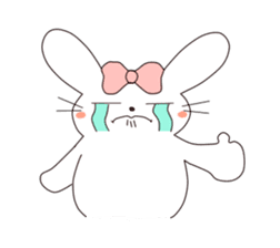 Ribbon of the rabbit sticker #199560