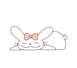 Ribbon of the rabbit sticker #199561