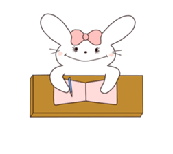 Ribbon of the rabbit sticker #199562