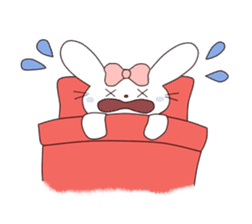 Ribbon of the rabbit sticker #199564