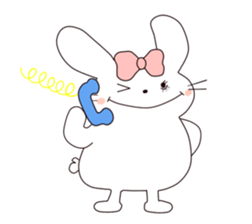 Ribbon of the rabbit sticker #199568