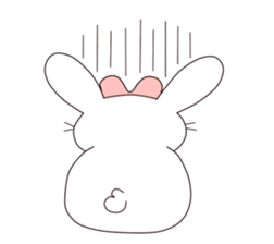Ribbon of the rabbit sticker #199574