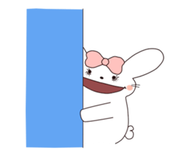 Ribbon of the rabbit sticker #199575