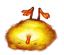 Fluffy mouse stamp sticker #199621