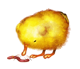 Fluffy mouse stamp sticker #199639