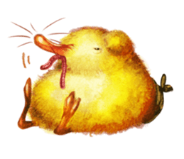 Fluffy mouse stamp sticker #199640