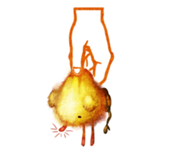 Fluffy mouse stamp sticker #199641