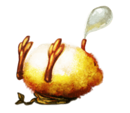 Fluffy mouse stamp sticker #199655