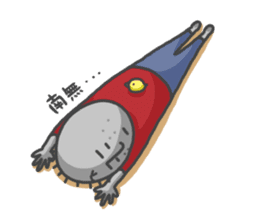 ojizousan and little bird sticker #199745