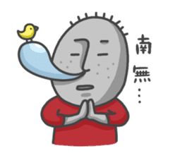 ojizousan and little bird sticker #199767