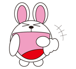 circle face 10 rabbit part 1 sticker #199981