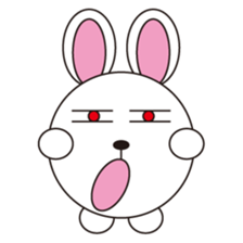 circle face 10 rabbit part 1 sticker #199992