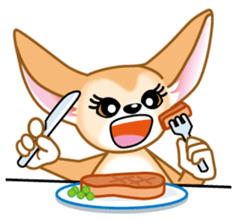 Pretty Fennec stamp sticker #201144