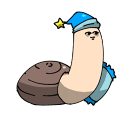 Geoduck clam And Clione sticker #201485