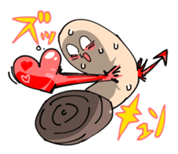 Geoduck clam And Clione sticker #201487