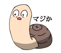 Geoduck clam And Clione sticker #201489