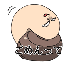 Geoduck clam And Clione sticker #201492