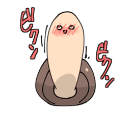 Geoduck clam And Clione sticker #201493