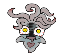 Geoduck clam And Clione sticker #201504