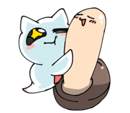 Geoduck clam And Clione sticker #201513