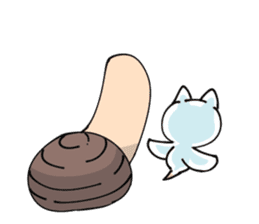 Geoduck clam And Clione sticker #201518