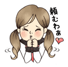 Osaka schoolgirl sticker #201523