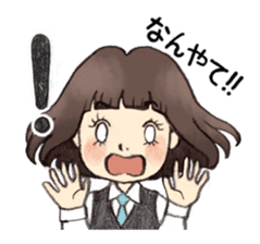 Osaka schoolgirl sticker #201534