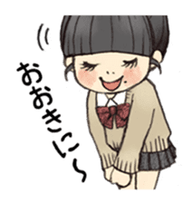 Osaka schoolgirl sticker #201540