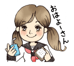 Osaka schoolgirl sticker #201548