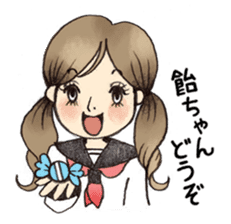 Osaka schoolgirl sticker #201559