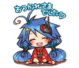 Tetsukuji-kyun & Akisio-tan sticker #201925