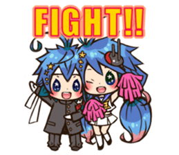 Tetsukuji-kyun & Akisio-tan sticker #201928