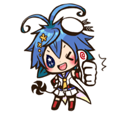 Tetsukuji-kyun & Akisio-tan sticker #201942