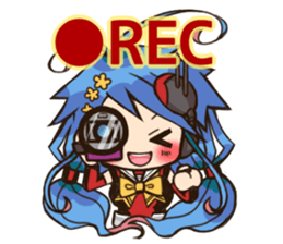 Tetsukuji-kyun & Akisio-tan sticker #201959