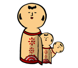 cadisiro kokeshi sticker #202598