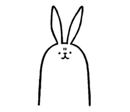 rabbit with beautiful legs sticker #202864