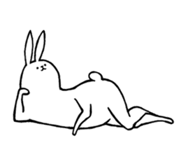 rabbit with beautiful legs sticker #202874